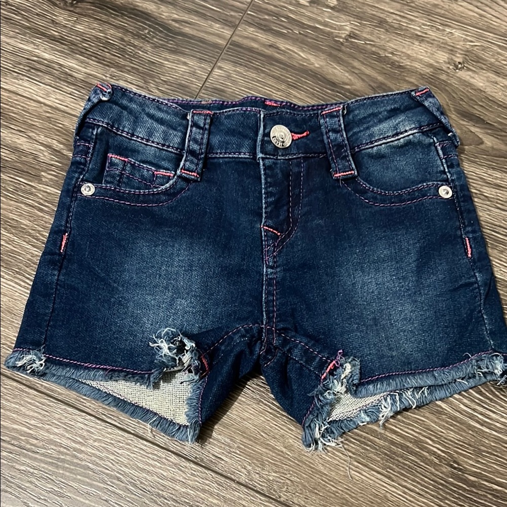 True Religion Kids Denim Shorts - Dark Blue